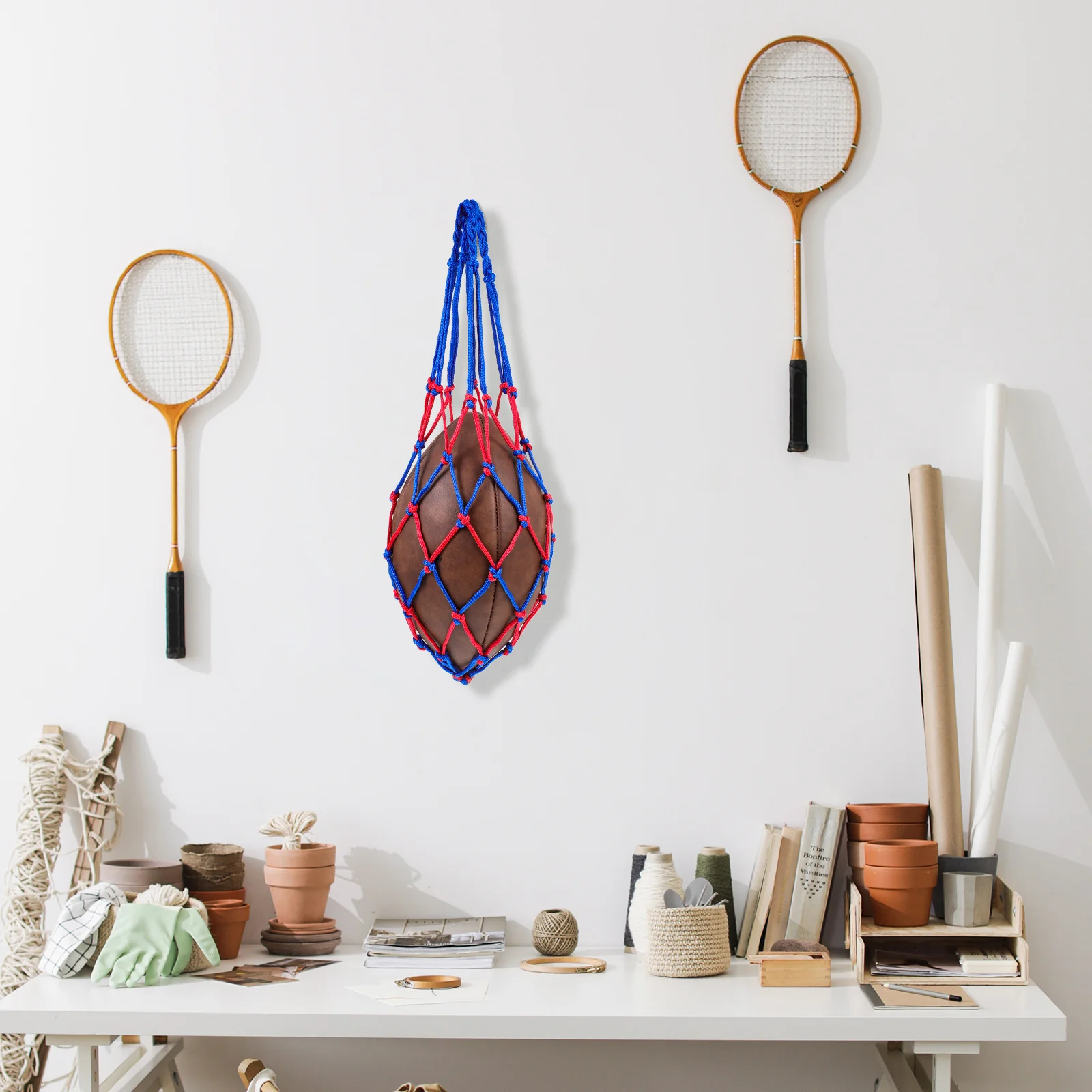 

2pcs Mesh Ball Storage Bag Heavy Duty Waterproof For Basketball Football Volleyball Soccer Sports Equipment Organizer Pouch Net