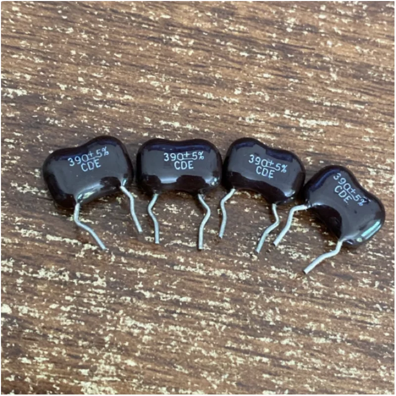 

5PCS 390PF 500V CDE Silver mica capacitor 500V 390PF 391 5% P=5MM