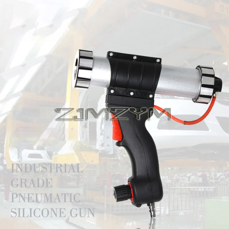 300ML regulowana prędkość pneumatyczny pistolet do klej do szkła NT-8002 o pojemności 6,8 bar z miernikiem pistolet do klejenia twardy pistolet do silikonu kleju