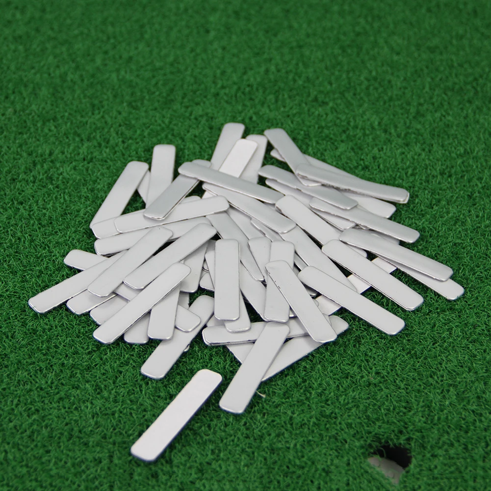 

10pcs Weighted Lead Piece Professional Club Lead Tape Strips Self-Adhesive Accessories Golfer Training Aids Supplies