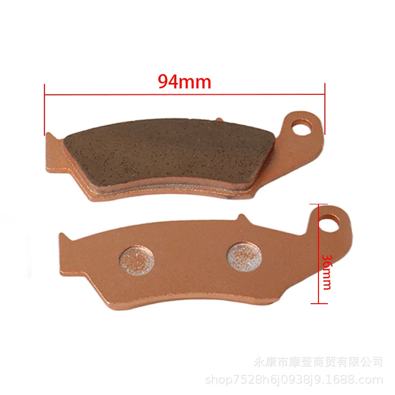 Suitable for Honda CR125/250 CRF250/450 Front and Rear Brake Pads, Copper Based Disc Brake Pads, Off-road Motorcycle Accessories
