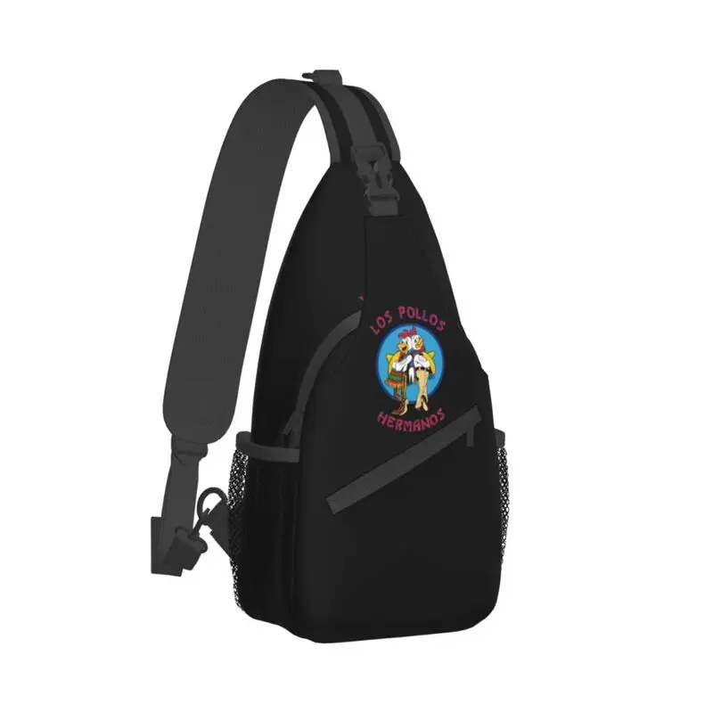 Los Pollos Hermanos Breaking Bad Sling Chest Crossbody Bag Men Casual The Chicken Brothers Shoulder Backpack for Hiking