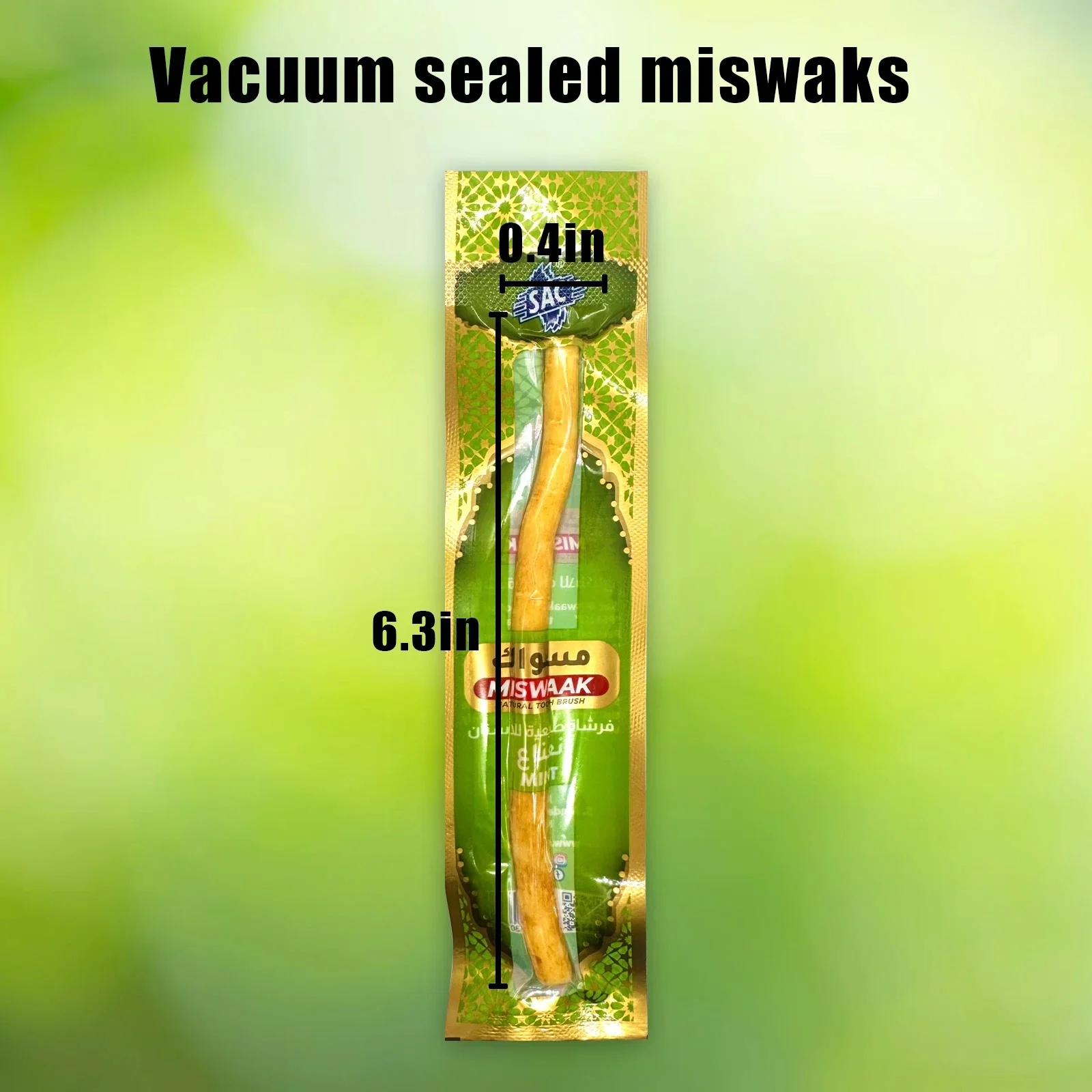 Zähne Stick Zweig Zahnbürste Antike Methode der Reinigung der Zähne, Original authentische arabische Pflanzen Zahnbürste. – Detail 5