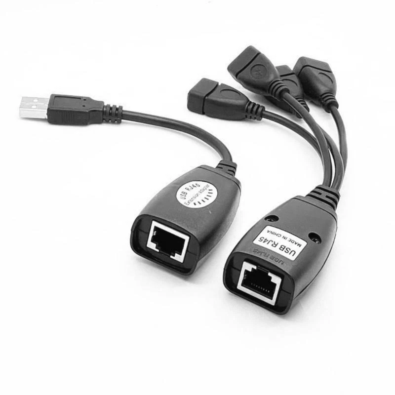 J0MB USB Extender over Cat6 Connection up to 50m USB RJ45Extender for LongDistance Transmission Reliable Connectivity