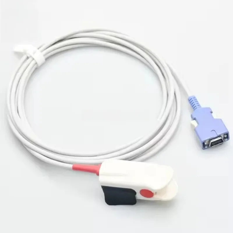 Adult SpO2 Sensor Finger Clip Reusable SpO2 Probe CE Certified Model A1-1902AL Compatible N550 N560 N595