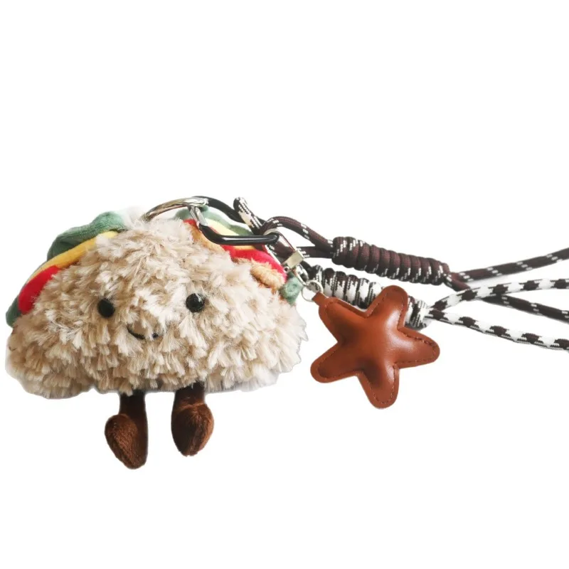 

Sandwich doll star bag pendant plush bag pendant accessories creative keychain