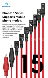 Mechanic Power Air Pro Boot Cable For iPhone 6-15 Android current test Line DC power supply cable Motherboard boot On/Off repair