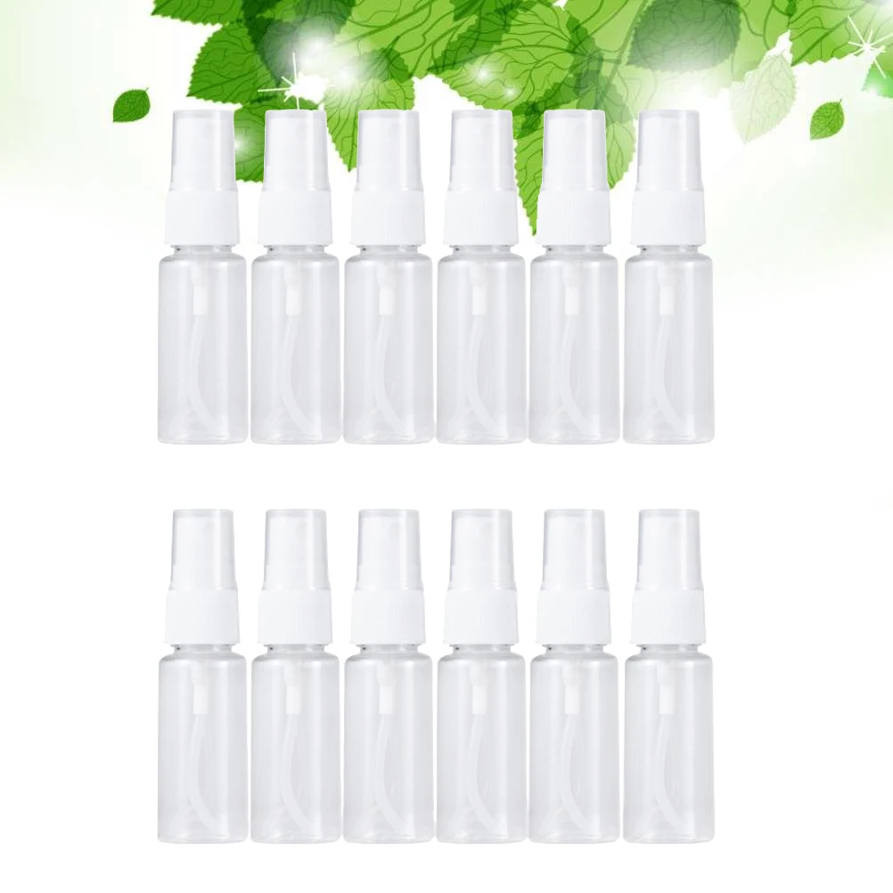 12pcs Plastic Travel Bottles 50Ml Refillable Portable Spray Bottle For Alcohol Makeup Empty Container Skincare Tool
