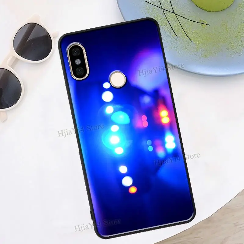 Police Cars Light At Night For Redmi Note 11 Pro Phone Case For Redmi Note 10 Pro 7 8 9 Pro 10S 9S Redmi 10 9A 9T 9C