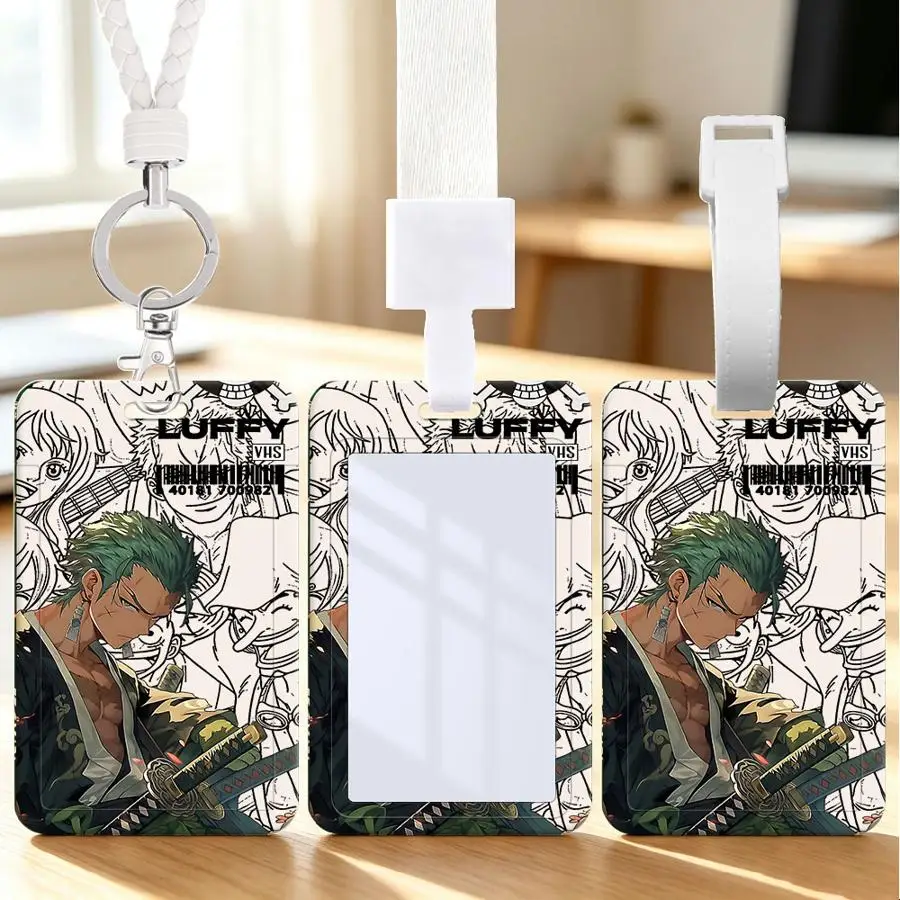 Zoro Cool 1pc Multi functional Student Bus ID Card Nurse Badge Card Protective Cover Lanyard Luggage tag cable tie card holder
