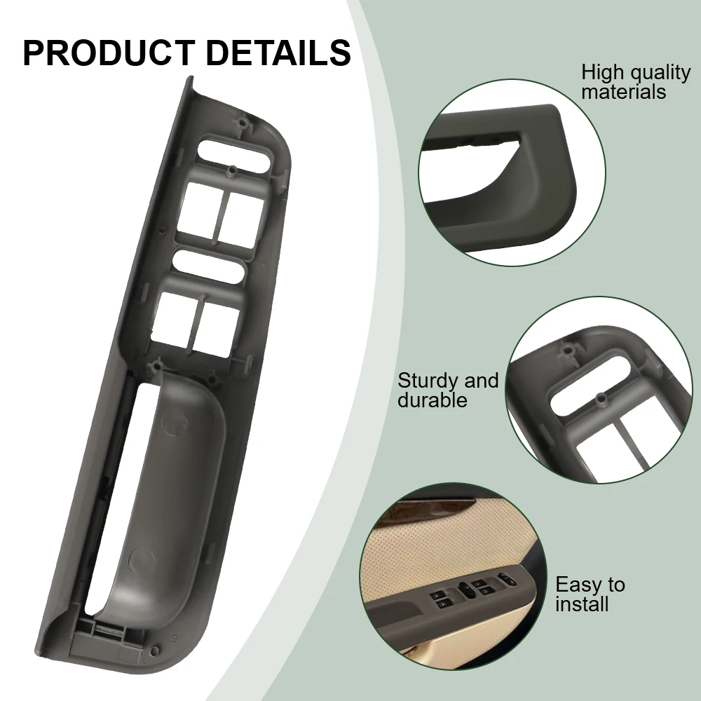 مسند الذراع التبديل لوحة التحكم الحافة مقبض باب السيارة سائق الجانب السيارات نافذة التحكم لوحة التبديل 1 قطعة #3