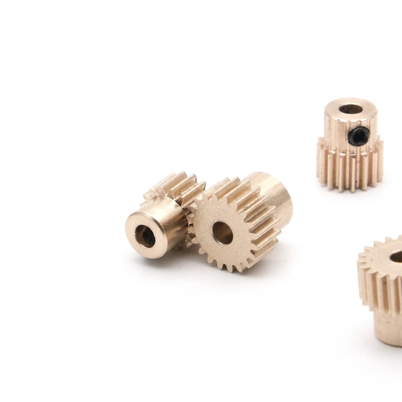 M0.5 Copper Gear Step 16-30 120 Teeth Metal Small Motor Shaft Wheel Keyway Gear Parts for 3-8mm Shaft
