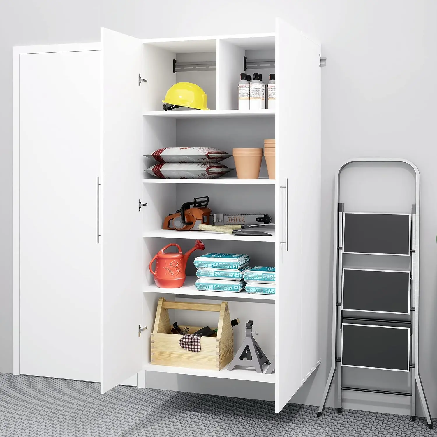 Large Storage Cabinet - Immaculate White 36