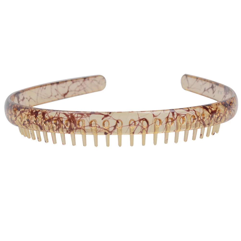 

Набор из 4 жестких пластиковых ободков для волос унисекс, нескользящие, подходят для длинных прядей, для занятий спортом и нанесения масок