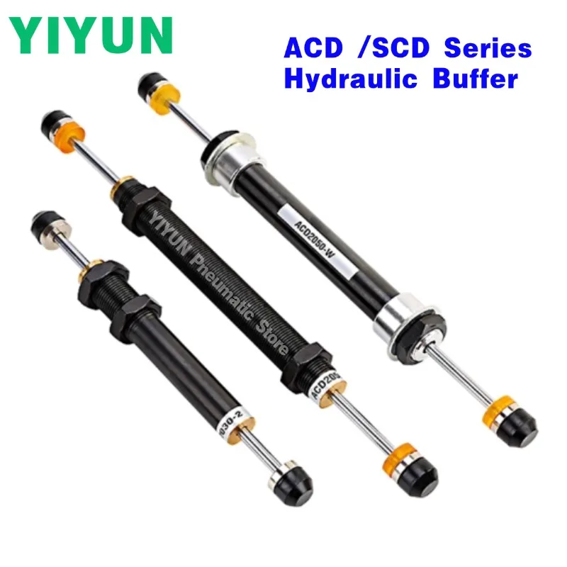 

1pc ACD2030/2035-2 Semi-thread，ACD2050-2 Full Thread，ACD2050-W Unthreaded，ACD Series Hydraulic Buffer SCD2050-2W，SCD2030-2