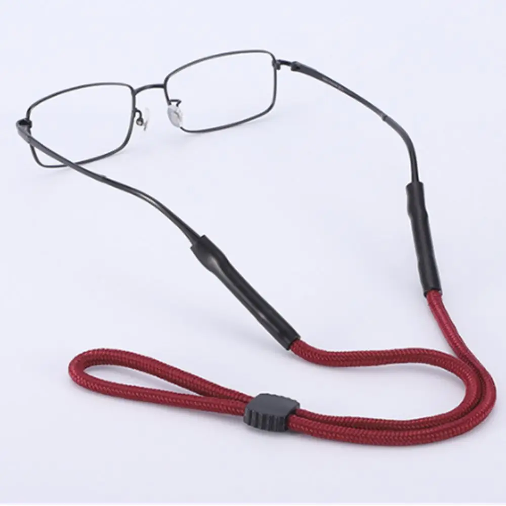 1PC Polyester Anti-slip Glasses Strap Adjustable Anti-slip Eyeglass Retainer Cord Rubber Multicolor Glasses Chain