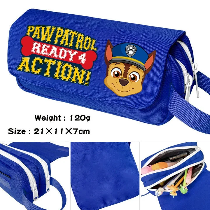 PAW Patrol Flip Pen Case Cute Anime Print Stationery Storage Fashion  New Semester Starts Gift Children Go To School Pencil Bag