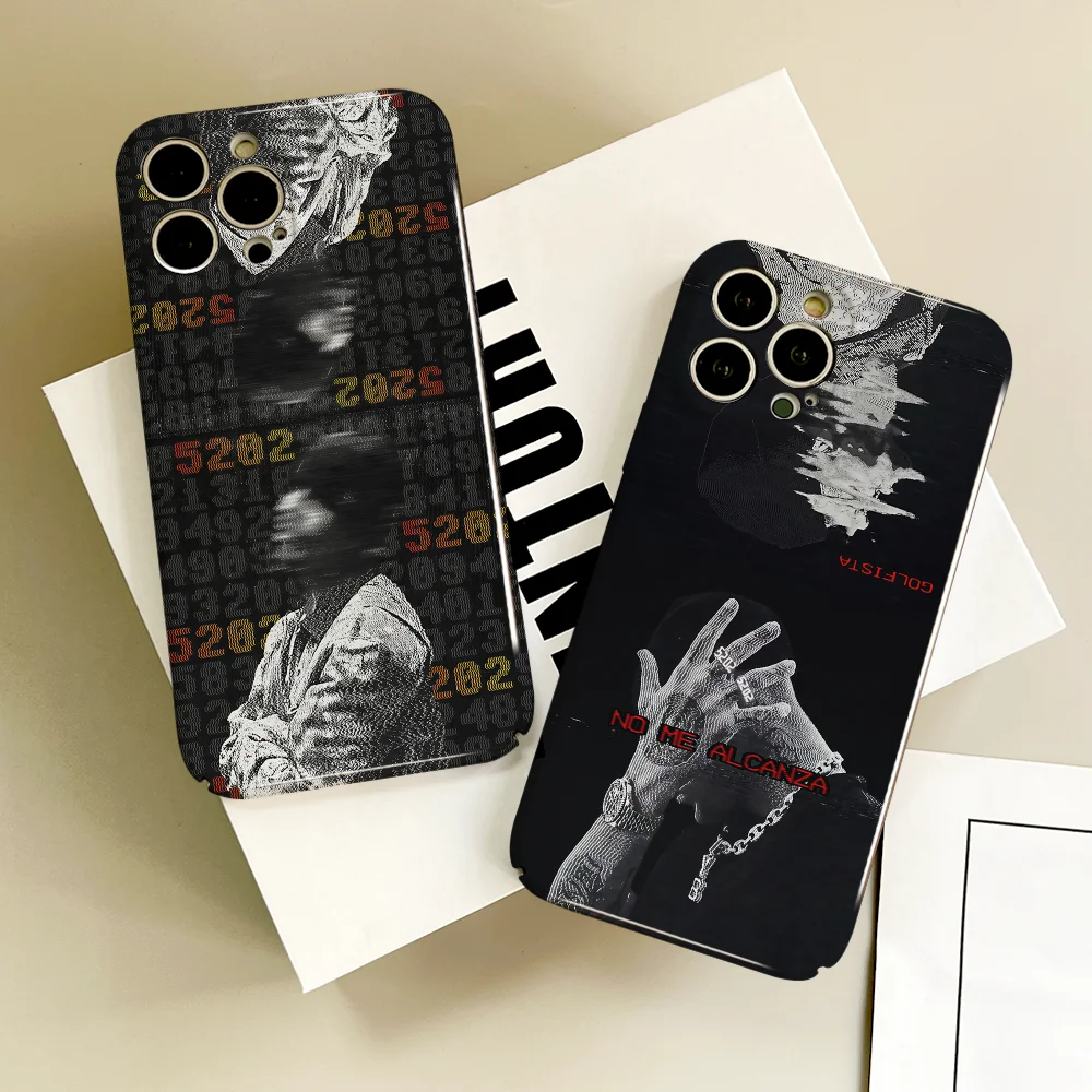 Funda de teléfono para iPhone Duki 17 16 15 14 13 5202 12 Pro Plus Singer Air Max cubierta dura brillante HD película Shell