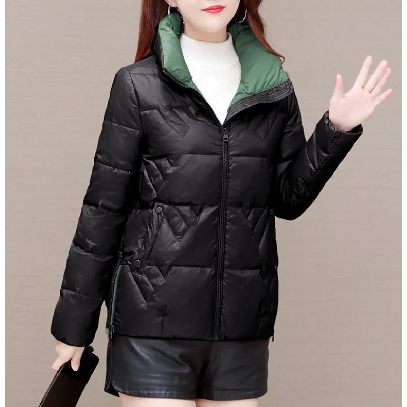 2023 nuove donne piumino cappotto invernale femminile breve moda parka spessa tempo libero Outwear dato al soprabito Philandering