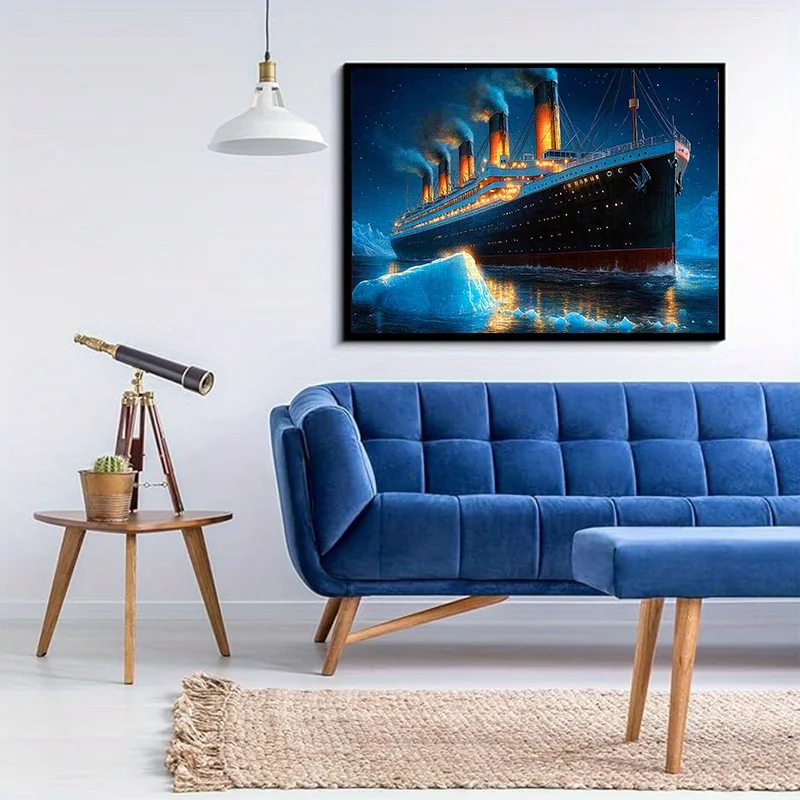 Rompecabezas nocturno de Iceberg Titanic Cruise Ship de 1000 piezas: un rompecabezas para adultos, ideal para familiares y amigos. Grandes opciones de regalo