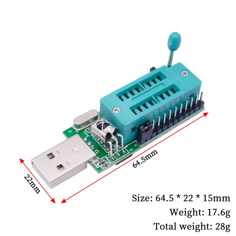 LIZAO CH341A programista V1.7 1.8V przesunięcie poziomu W25Q64FW W25Q128FW Gd25LQ64