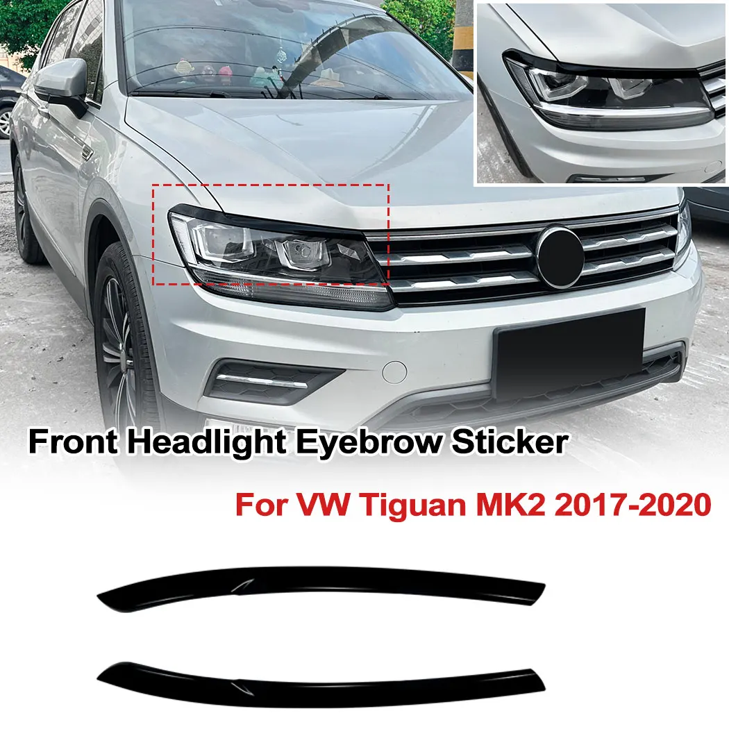 Autocollants pour phares avant de voiture, becquet, décoration extérieure, accessoires automobiles modifiés, pour Volkswagen Tiguan MK2 2017 – 2020