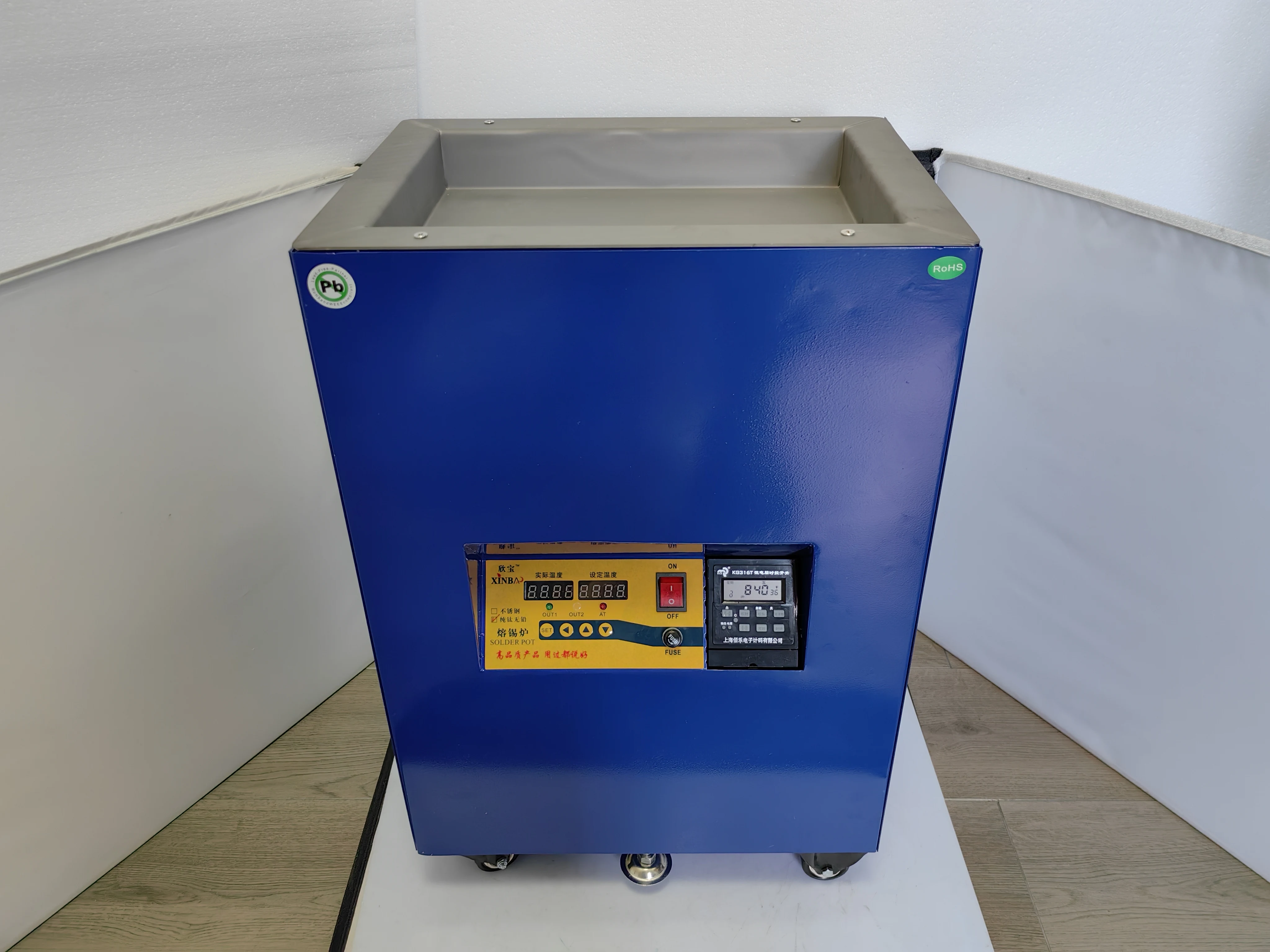 

35x25cm CNC pure titanium lead-free environmental protection Tin melting furnace dip soldering ,vertical square soldering pot