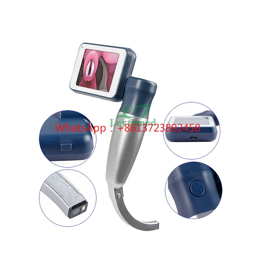 

LTEV02 China manufacturer surgical mobile disposable rechargeable video laryngoscope portable for clinic