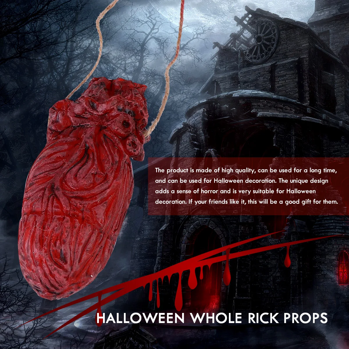 7 Pcs Broken Hands Feet Hanging Chain Prop Scary Vintage Halloween Decor Bloody