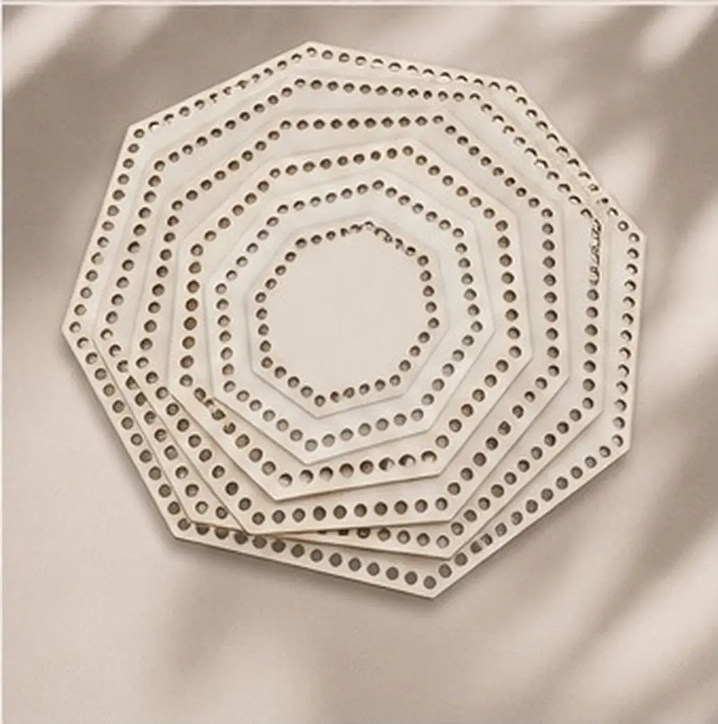 5 pcs Basket Weaving Craft Material DIY Rattan Repair Supplies Halloween Christmas New Year Crochet Bag Base Crochet Purse Base