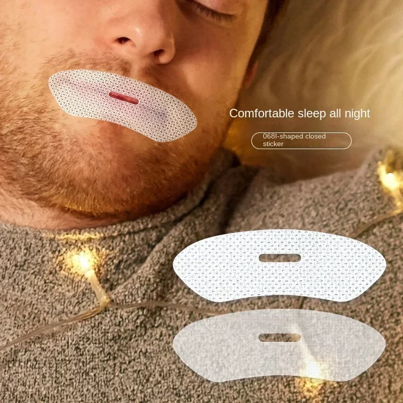 30Pcs/PACK Anti-Snoring Stickers Night Sleep Lip Nose Breathing Improving Patch Mouth Correction Sticker Tape