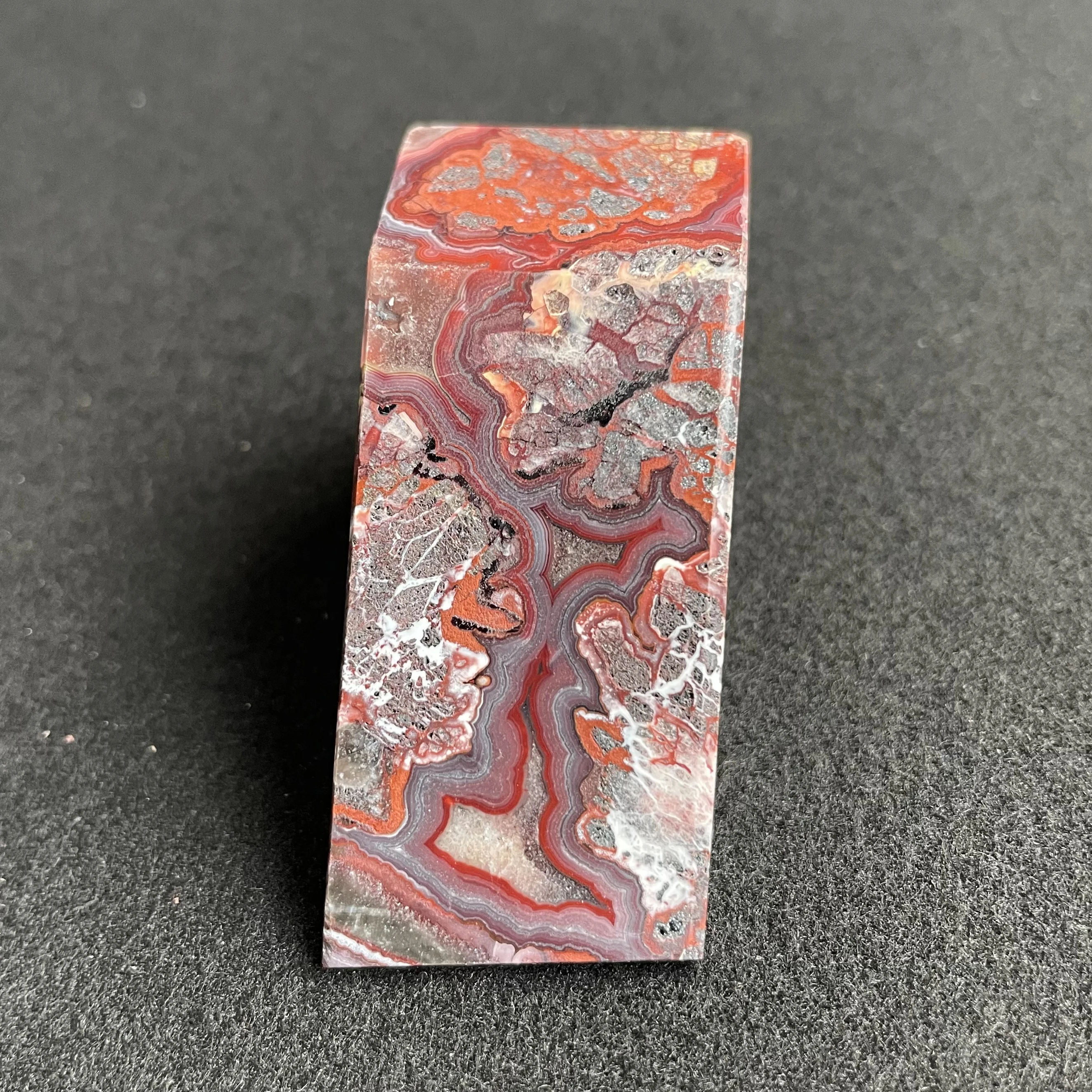 Natural Stone Mexico Agate Freeform Polished Crystal Carnelian Decoration Rock Gift Reiki Healing
