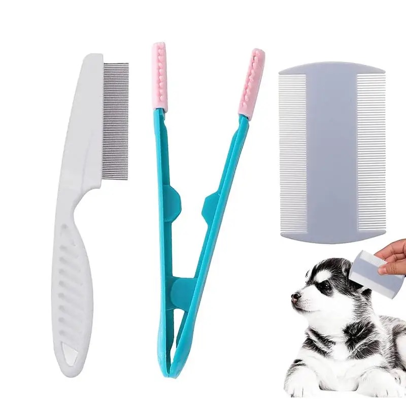 Kit de aseo para perros y gatos, peine para eliminar enredos y nudos, peine para desenredar el pelo de mascotas