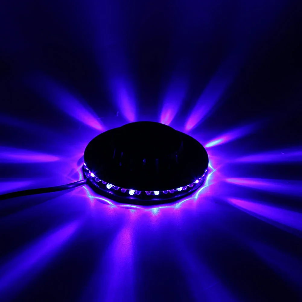 RGB Bühnen licht Ktv Bar dekorative Lichter Sound aktiviert rotierende Disco Licht 5w 48led Blitz lampe Home Party Dekoration