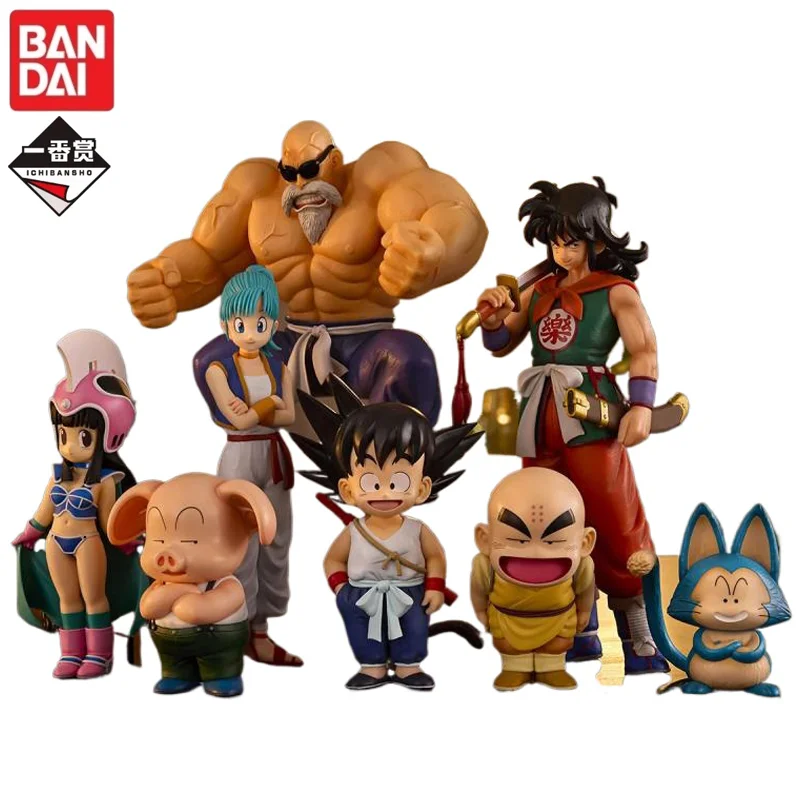 

In Stock Original Bandai Ichiban Kuji Dragon Ball Training Arc Goku Krillin Yamcha Master Roshi Anime Figure Model Toys Gifts