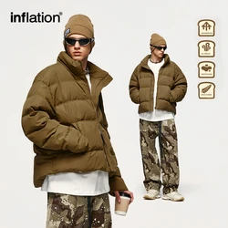 INFLATION-Veste coupe-vent en duvet de canard blanc pour homme, doudoune courte unisexe, style optique d'hiver, 70%