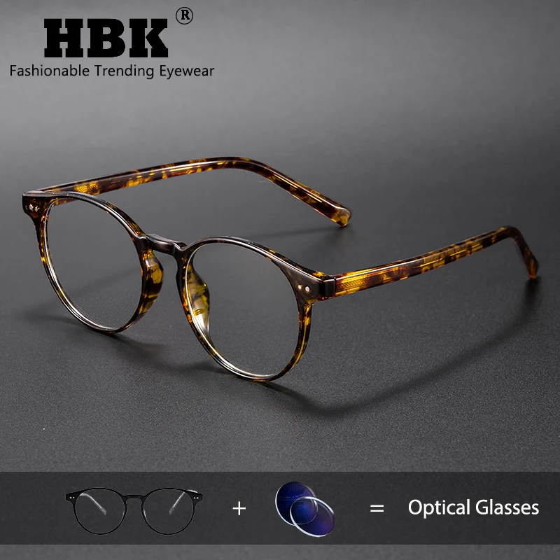 

HBK Ретро женские очки для чтения модные овальные толстые очки по рецепту с защитой от синего света линзы TR-90 оправы мужские очки