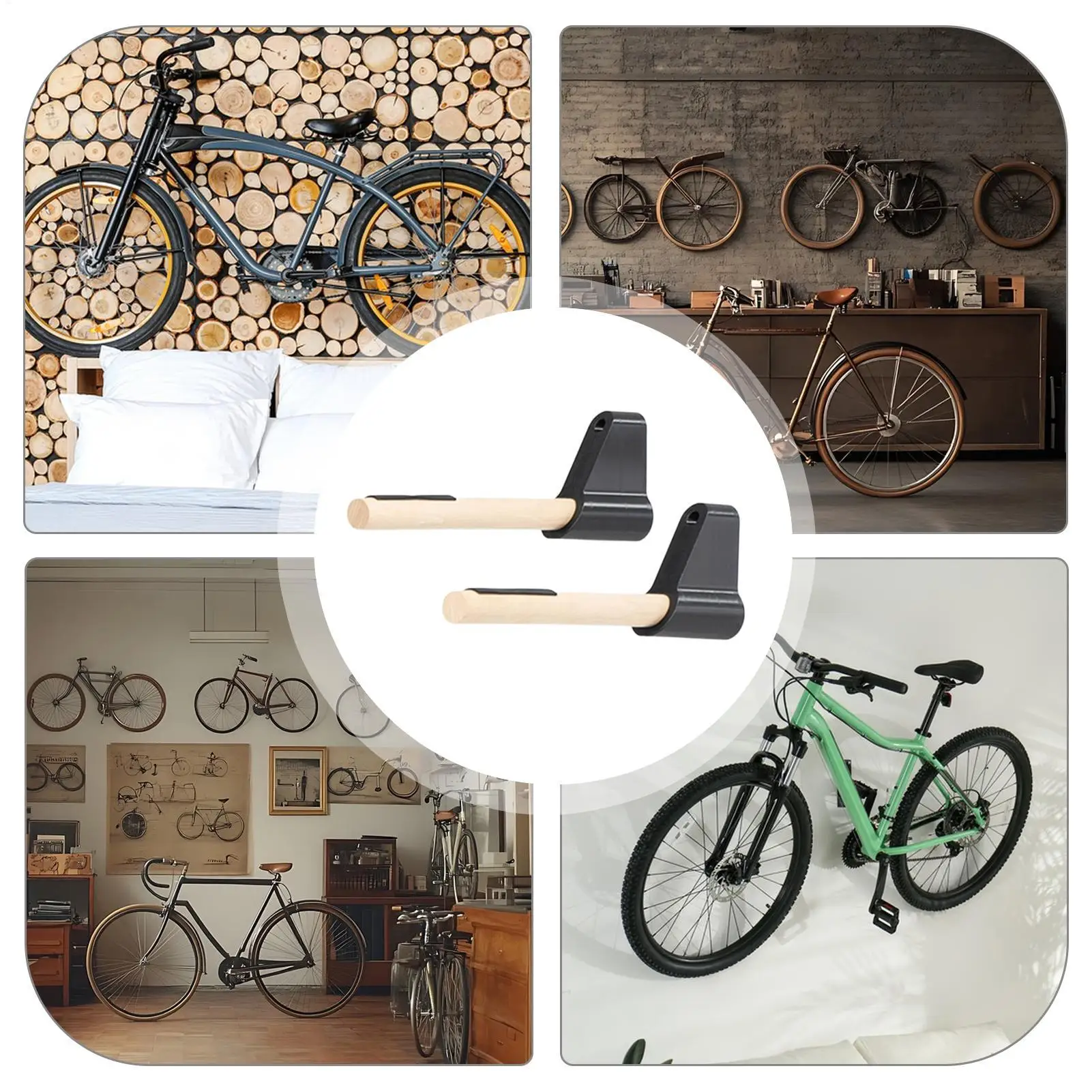 Bicycle Wall Mount Holder Road Bike Wall Storage Bracket Cycling Hanger Bicycle Parking Display Rack For Cycling Bike Accessory