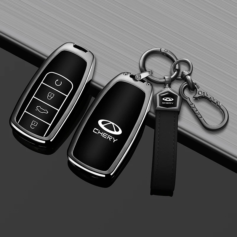Zinc Alloy Car Key Fob Cover For Chery Tiggo 8 Plus 8L 8 Pro, Anti‑Scratch Shockproof Remote Key Protector Auto Accessories