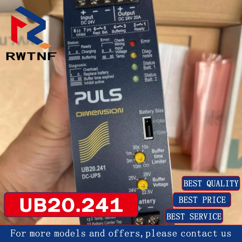 

Brand New Genuine UB20.241 PULS DC UPS controller,100% original warehouse stock