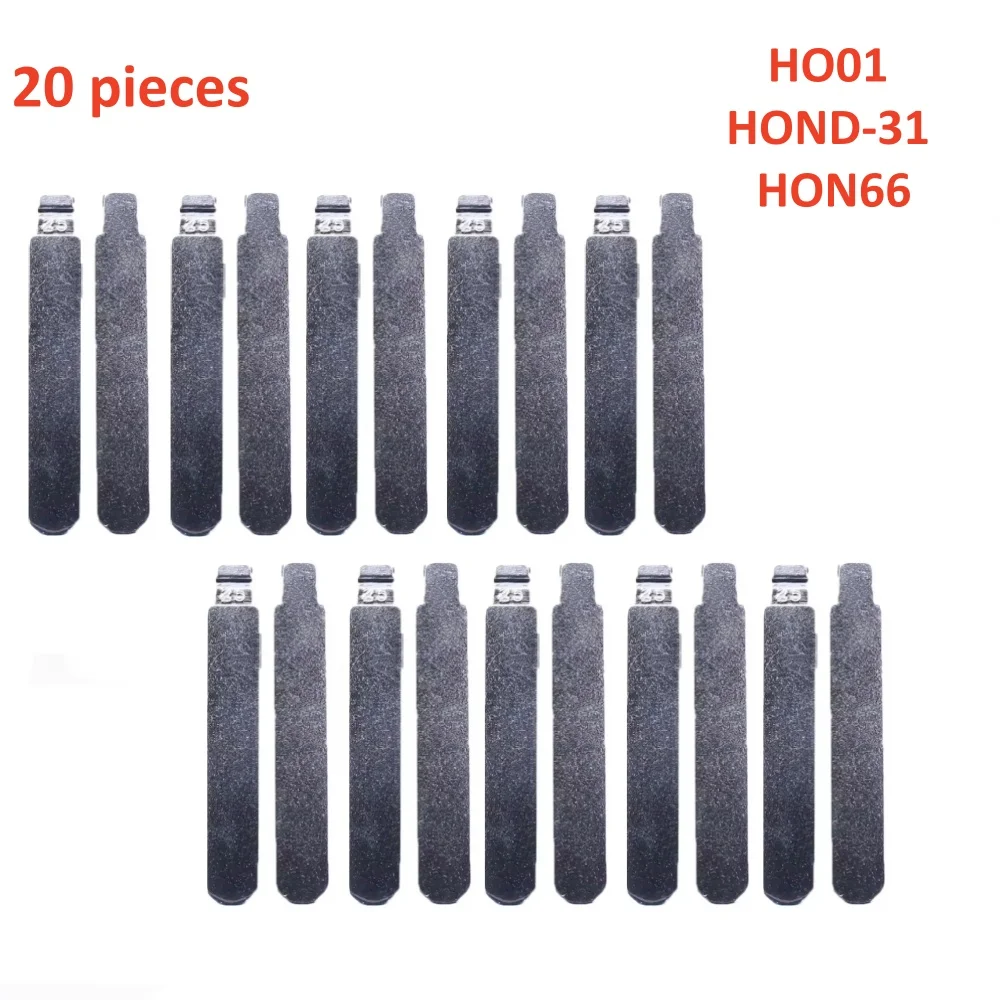 20 STKS HO01 HOND-31 HON66 Flip Blanco Sleutelblad 25 #   HON66FH voor Accord Fit City nieuwe Odyssey voor KD Keydiy Xhorse-afstandsbedieningen