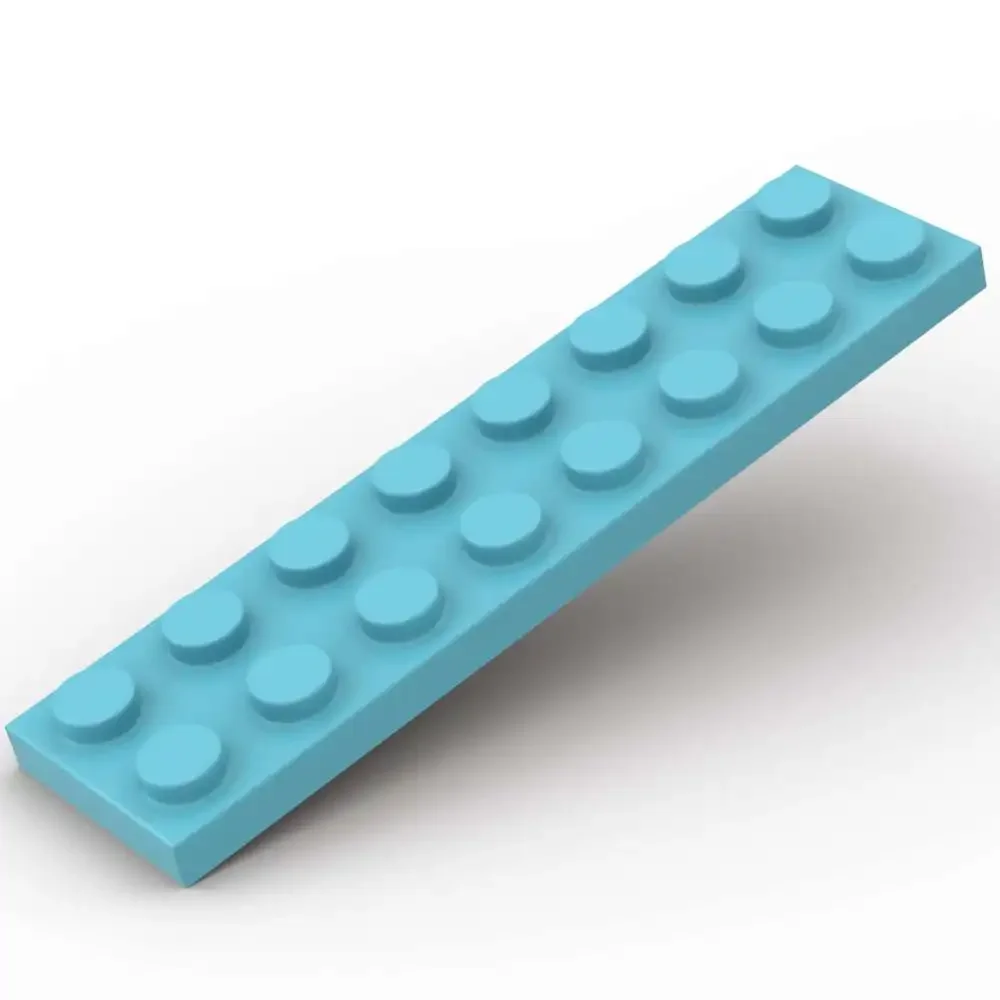 MOC 10 pièces pièces 3034 plaque 2x8 conseil blocs de construction ensemble maison château briques particules Puzzle bricolage jouets enfants cadeaux d'anniversaire