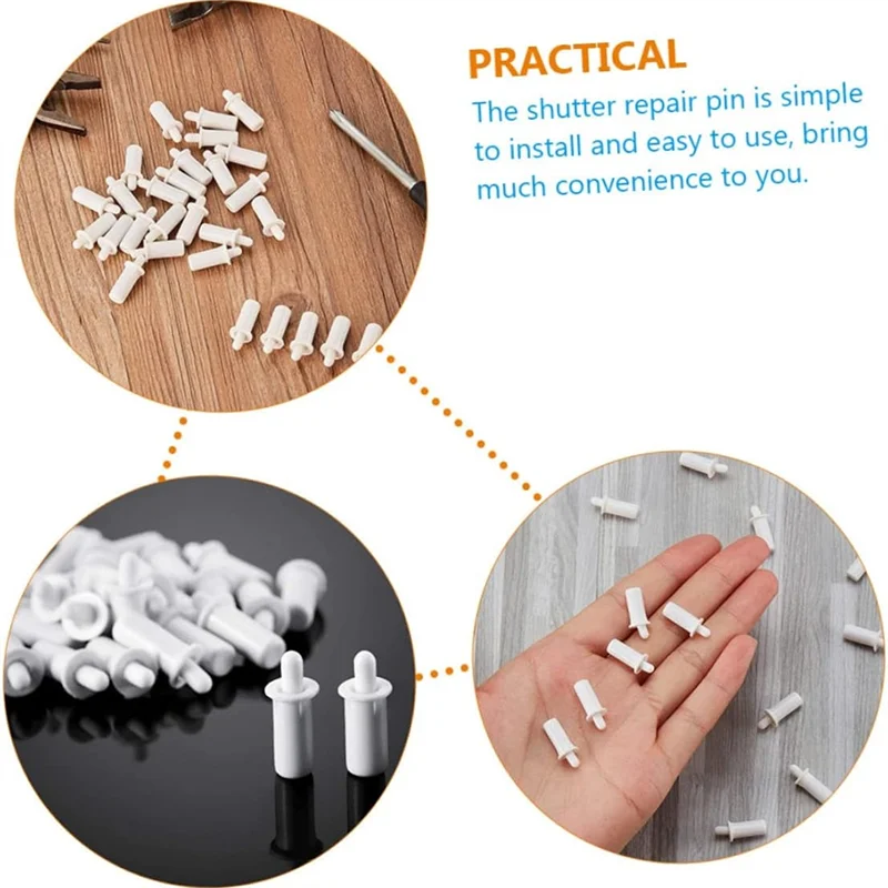 Plastic Shutter Pin 40Pcs Shutter Repair Pin Set Spring Loaded Repair Pin Replacement Parts Shutter Pin Tools Louvers