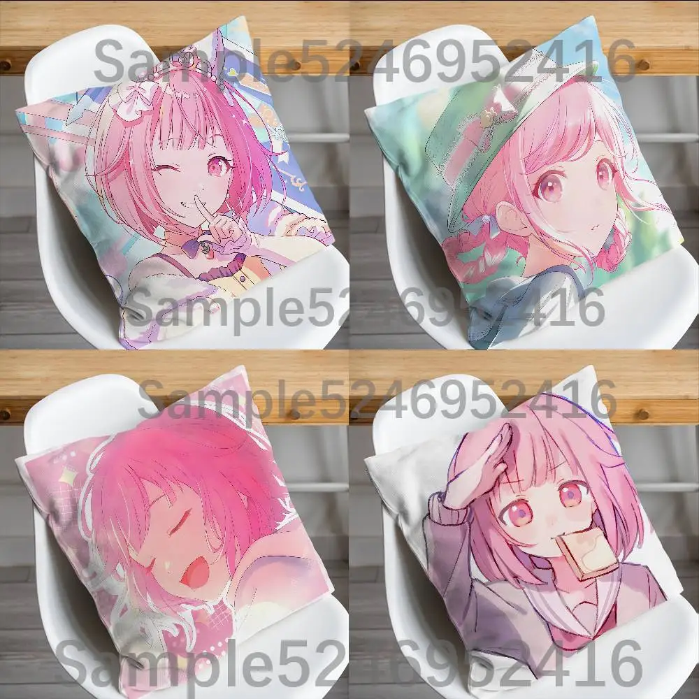 Emu Otori PJSK P-Project Sekai Cushion Cover Pillow Cover Decor Pillowcase Printed Cushion Case For Couch