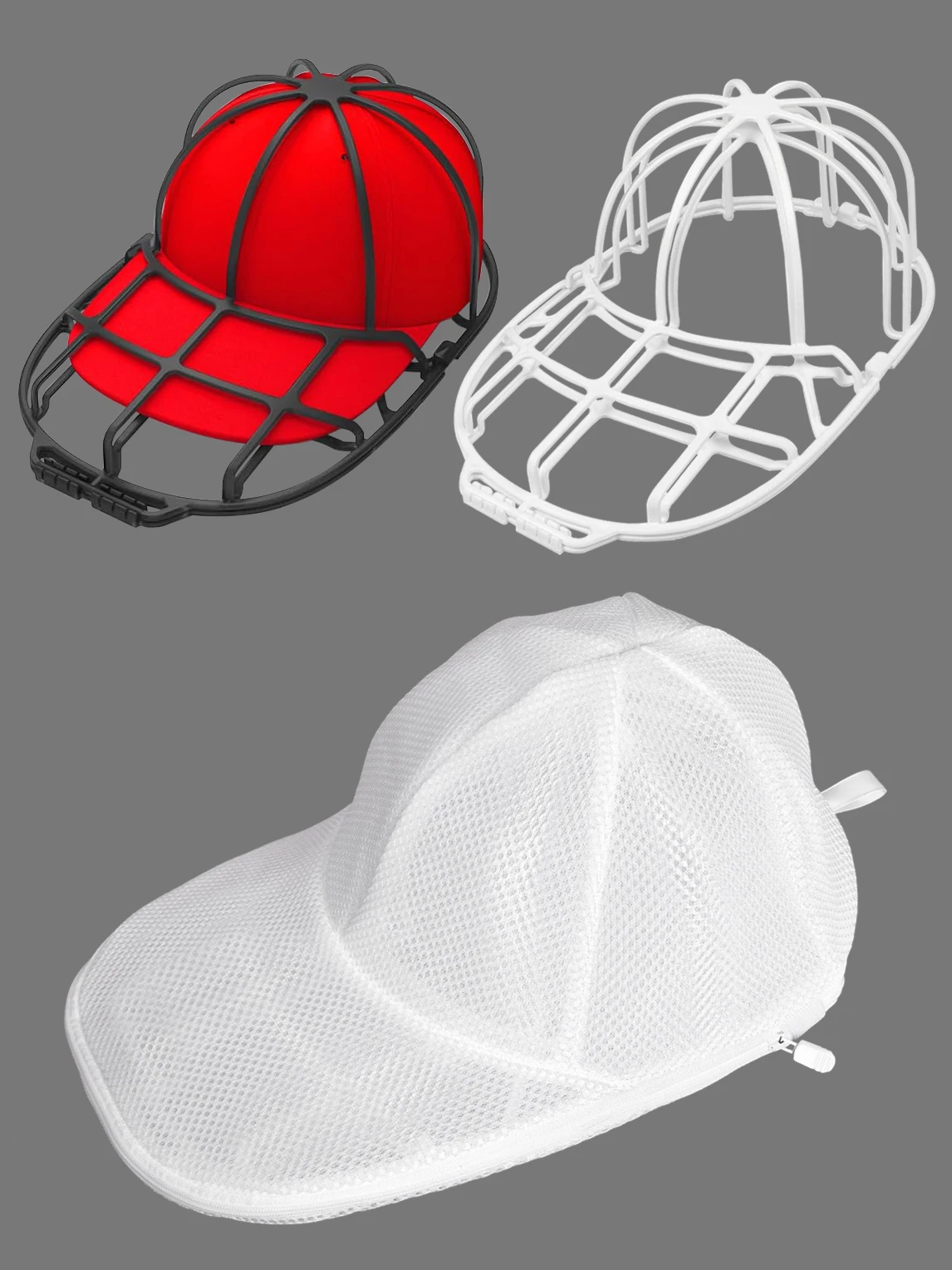 غسالة قبعة غسل حامي قبعة تنظيف آلة قابل للغسل كيس الغسيل المضادة للتشوه آمن حل تخزين القبعة