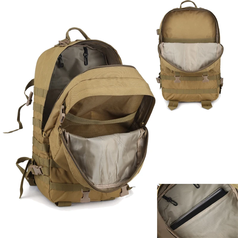 Tactical Rucksack 60L Large Assault Pack Detachable Molle Bag  3 Day Bug Out Survival Molle Bag