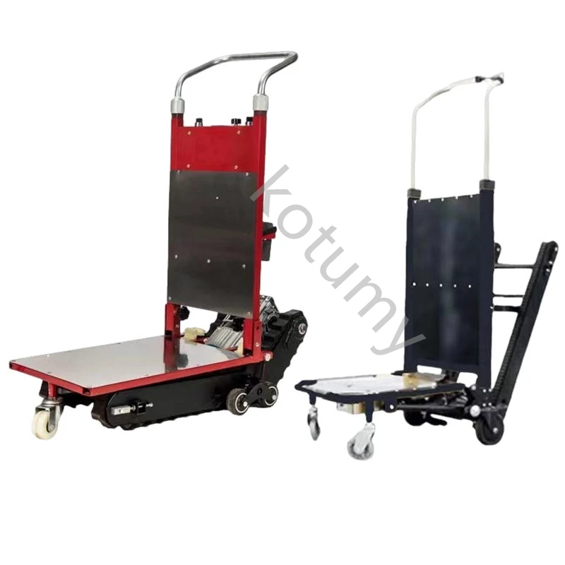 Electric Stair Climber Load Capacity Cargo Silent Trolley Crawler Type Up and Down Stairs Carrying Folding Hand Trolley