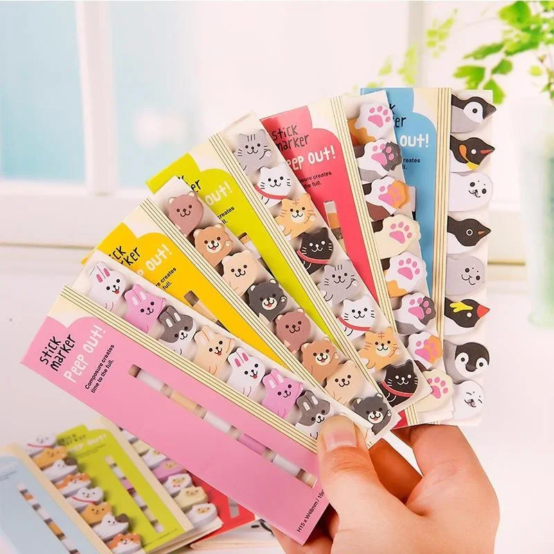 1pc Animals Panda Cat Memo Pad Sticky Notes  Notebook Stationery Note Paper Stickers