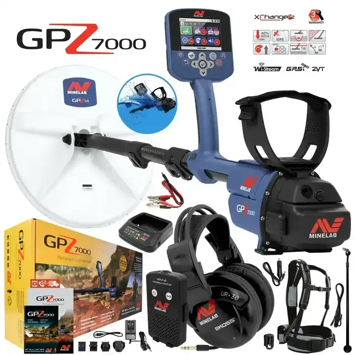

HIGH PERFORMANCE DISCOUNTED ORIGINAL Minelabs GPZ 7000 Gold Metal Detector With 13 Super D Search Coil