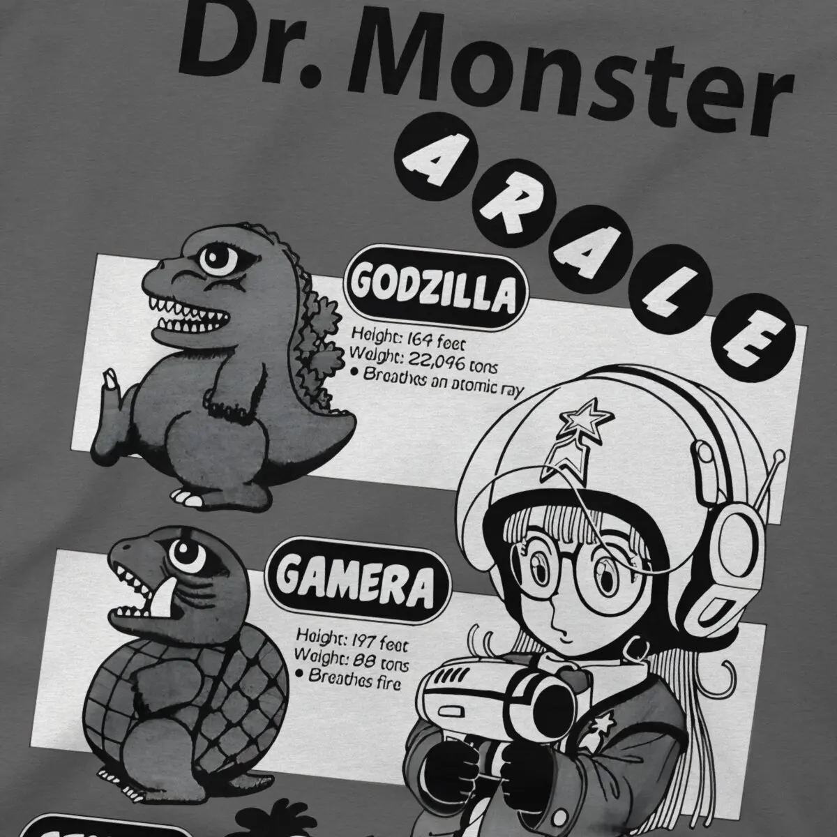 Men T-Shirts Arale Monster Amazing Cotton Tees Short Sleeve Dr. Slump T Shirts Round Neck Clothing Printed